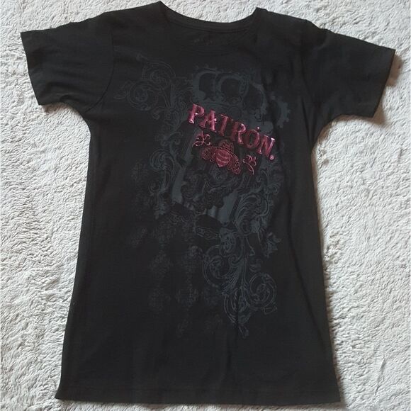 Patron black T-shirt Size Large - Picture 1 of 4
